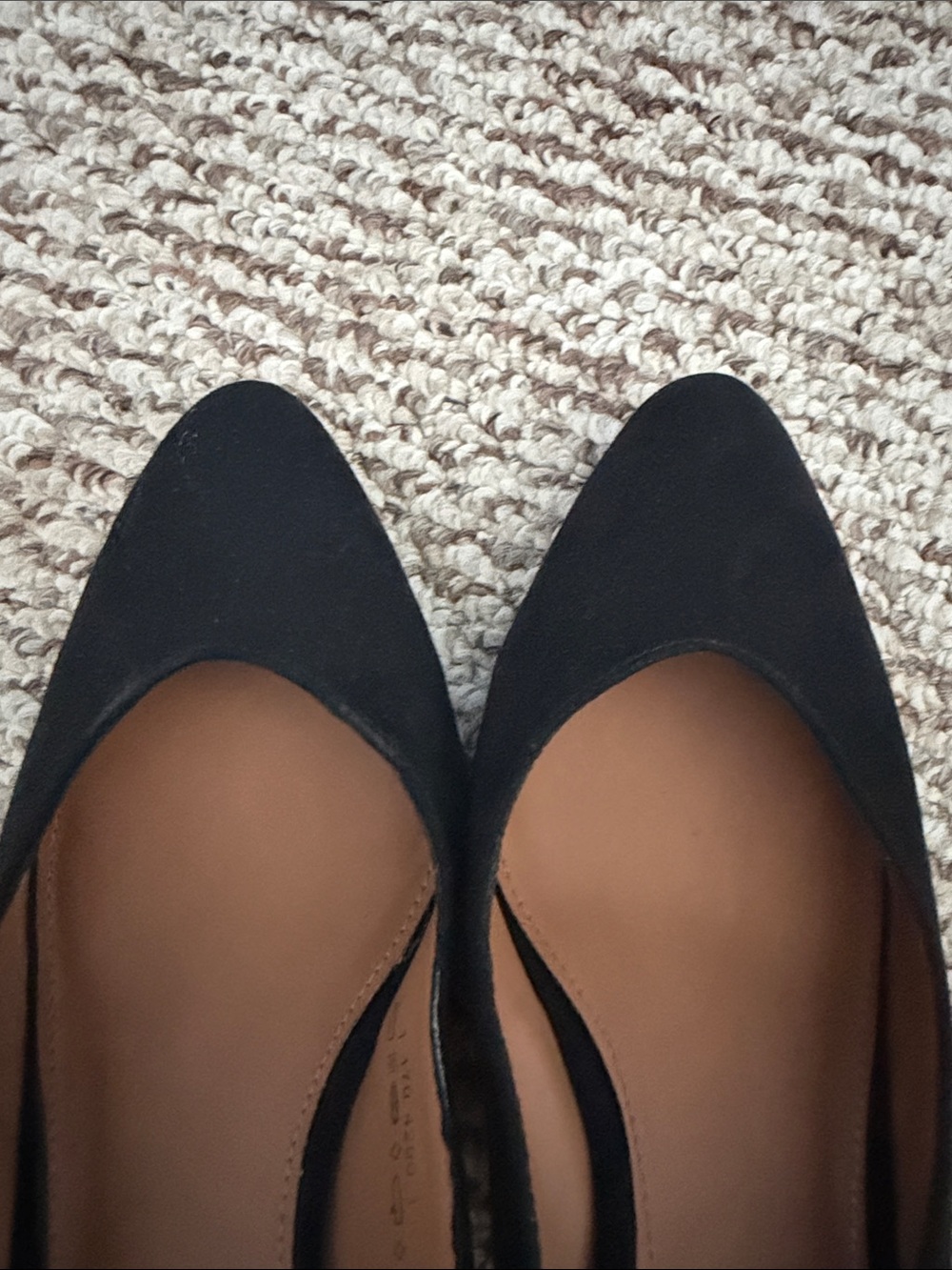 Classic Black Suede Slingback Block Heels - Picture 10 of 12